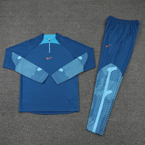 Conjunto de Treino - Centrol - Azul com Laranja Dri Fit