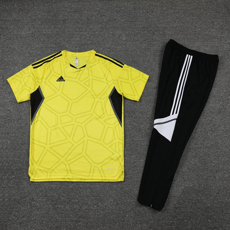 Conjunto Camisa + Calça - Adidas Amarelo com preto