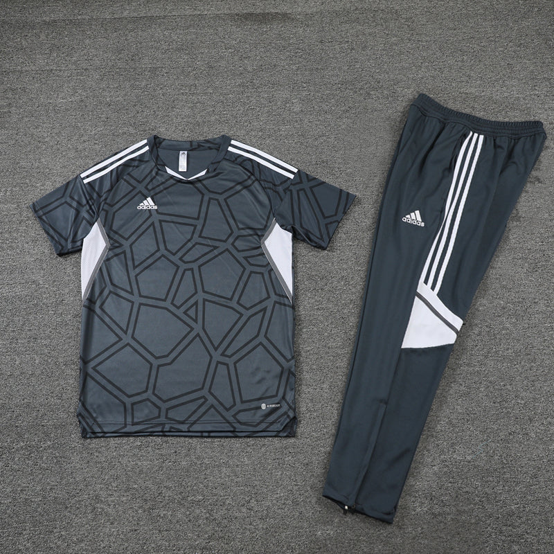 Conjunto Camisa + Calça - Adidas Cinza