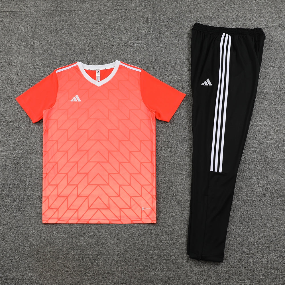 Conjunto Camisa + Calça - Adidas Laranja com preto