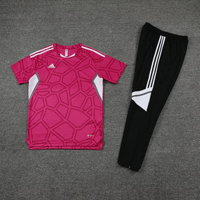 Conjunto Camisa + Calça - Adidas Rosa com Preto