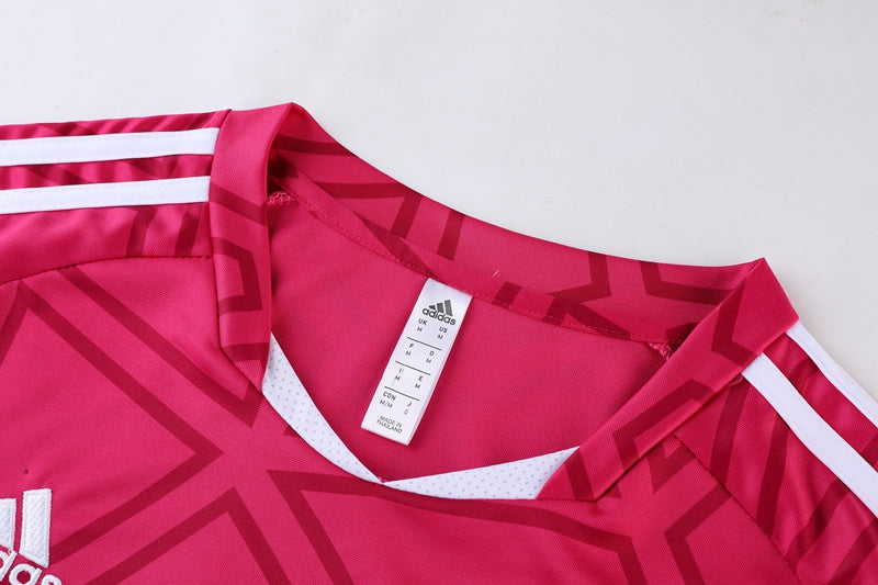 Conjunto Camisa + Calça - Adidas Rosa com Preto