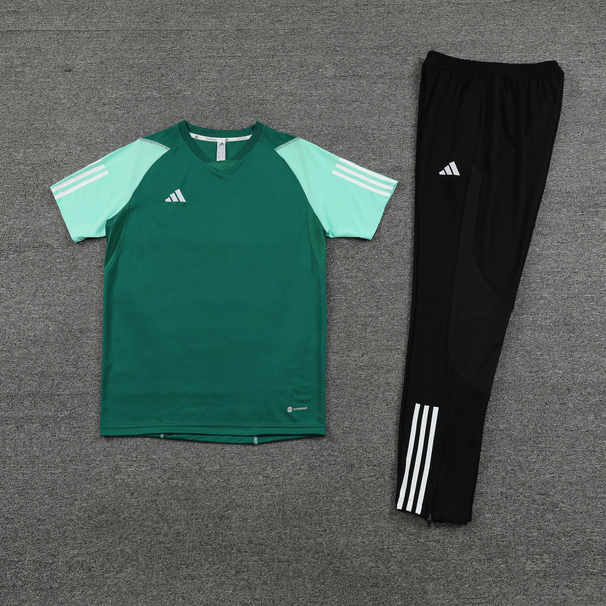 Conjunto Camisa + Calça - Adidas Verde com Preto