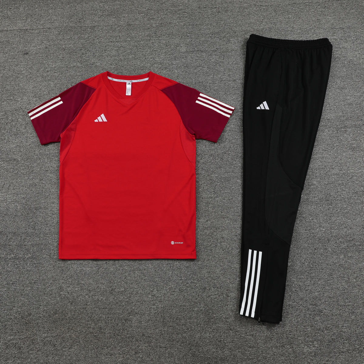 Conjunto Camisa + Calça - Adidas Vermelho com Preto II