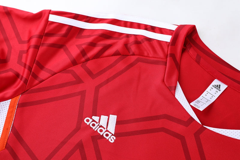 Conjunto Camisa + Calça - Adidas Vermelho com Preto III