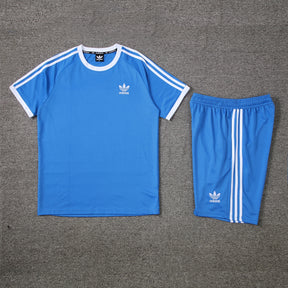 Conjunto - Adidas Camisa+Short Azul