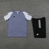 Conjunto - Adidas Camisa+Short Cinza com preto II