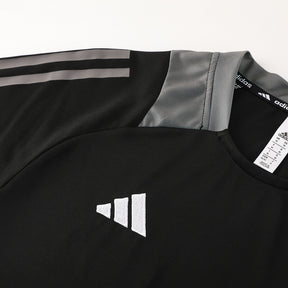 Conjunto - Adidas Camisa+Short Preto com cinza