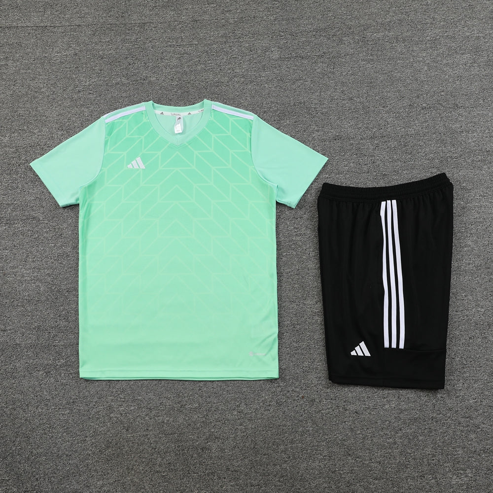 Conjunto - Adidas Camisa+Short Verde com preto