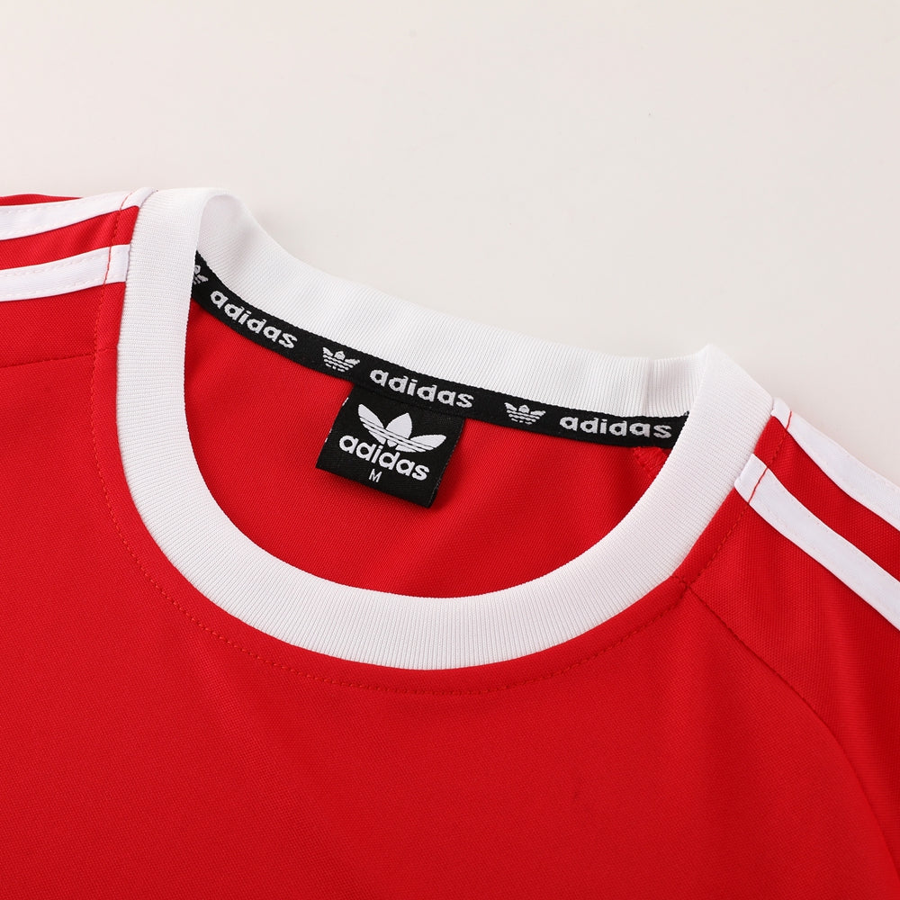 Conjunto - Adidas Camisa+Short Vermelho com Preto