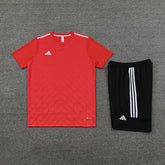 Conjunto - Adidas Camisa+Short Vermelho com preto III