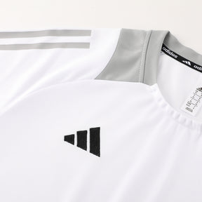 Conjunto - Adidas Camisa+Short Branco, cinza e preto