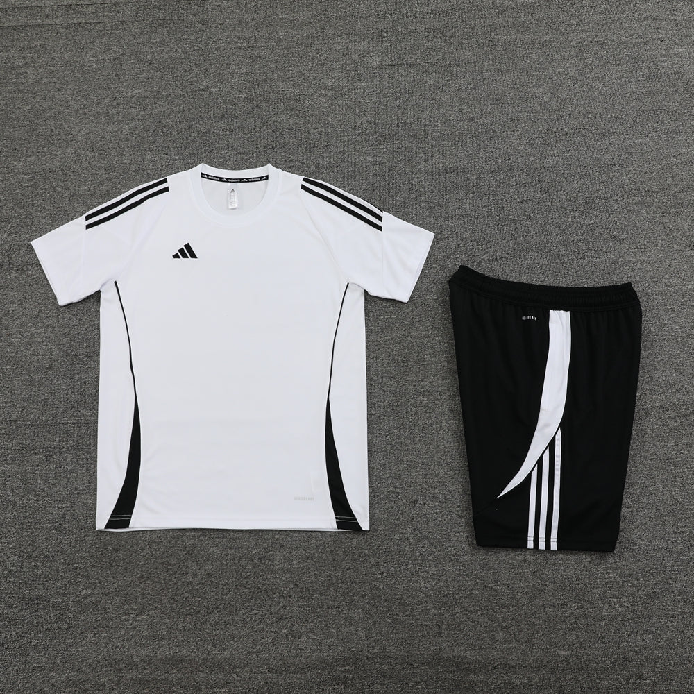 Conjunto - Adidas Camisa+Short Branco com preto II