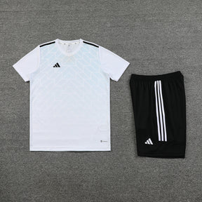 Conjunto - Adidas Camisa+Short Branco com preto III