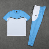 Conjunto Camisa + Calça - Nike Azul com branco