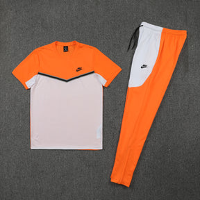 Conjunto Camisa + Calça - Nike Laranja com branco