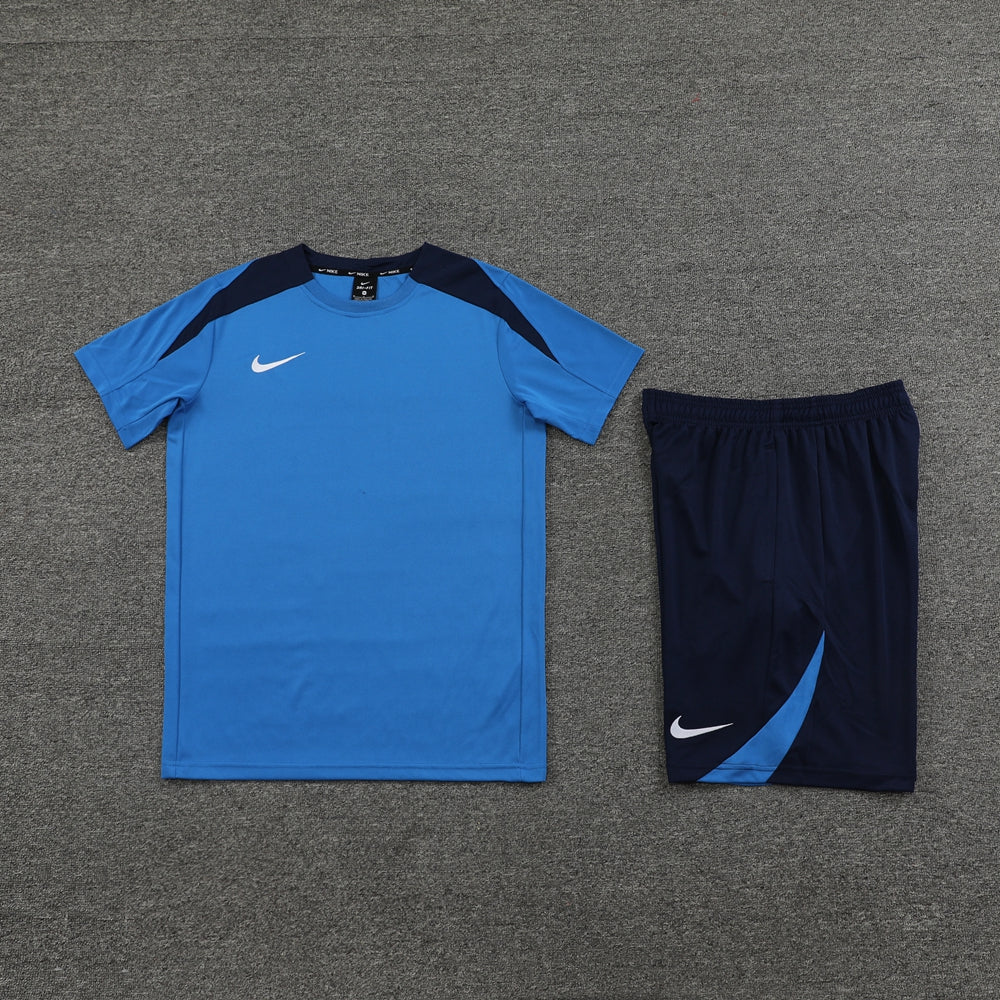 Conjunto - Nike Camisa+Short Azul com azul escuro