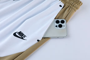 Conjunto - Nike Camisa+Short Marrom com branco