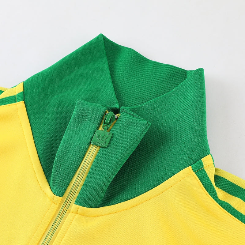 Conjunto Blusa + Calça - Adidas amarelo com verde