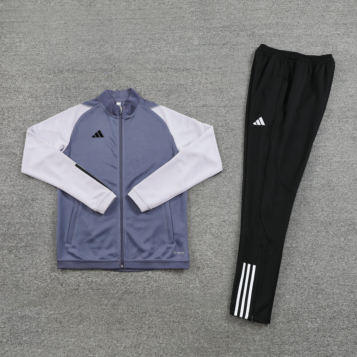 Conjunto Blusa + Calça - Adidas Cinza com preto II