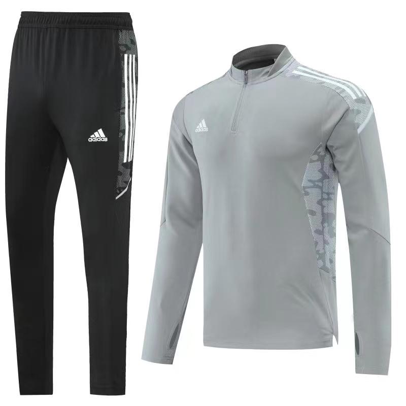 Conjunto Blusa + Calça - Adidas Cinza com preto IV