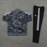 Conjunto Blusa + Calça - Adidas Cinza escuro com preto