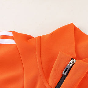 Conjunto Blusa + Calça - Adidas Laranja com Cinza