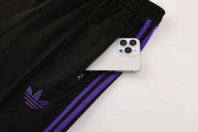 Conjunto Blusa + Calça - Adidas Preto com roxo