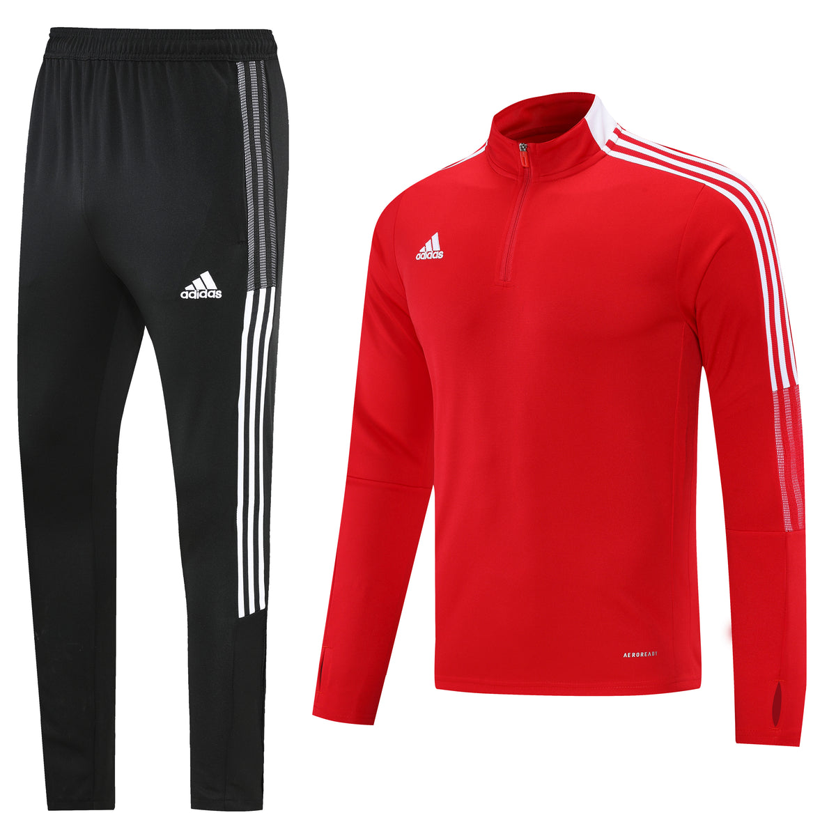 Conjunto Blusa + Calça - Adidas Vermelho com preto X