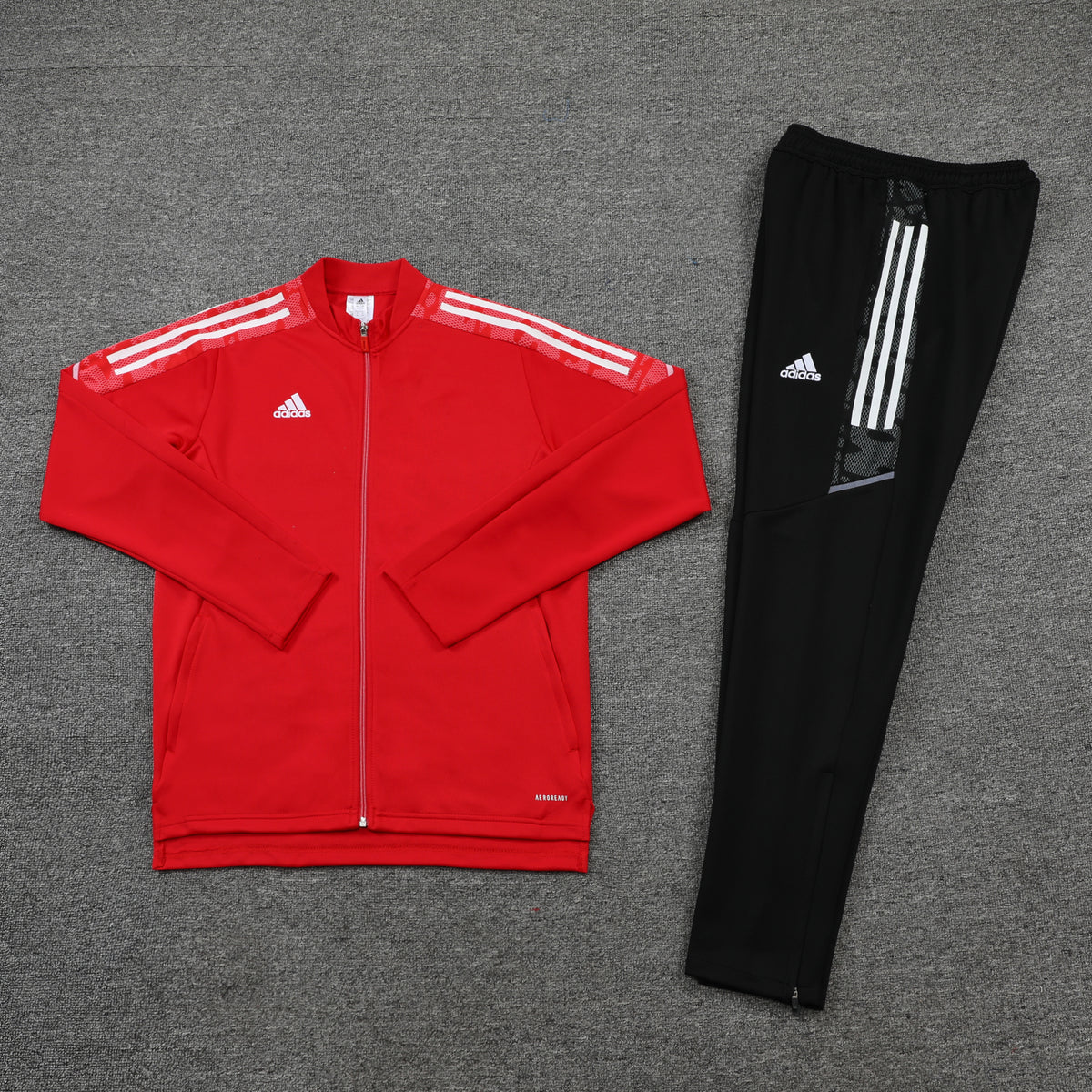 Conjunto Blusa + Calça - Adidas Vermelho com preto XIII