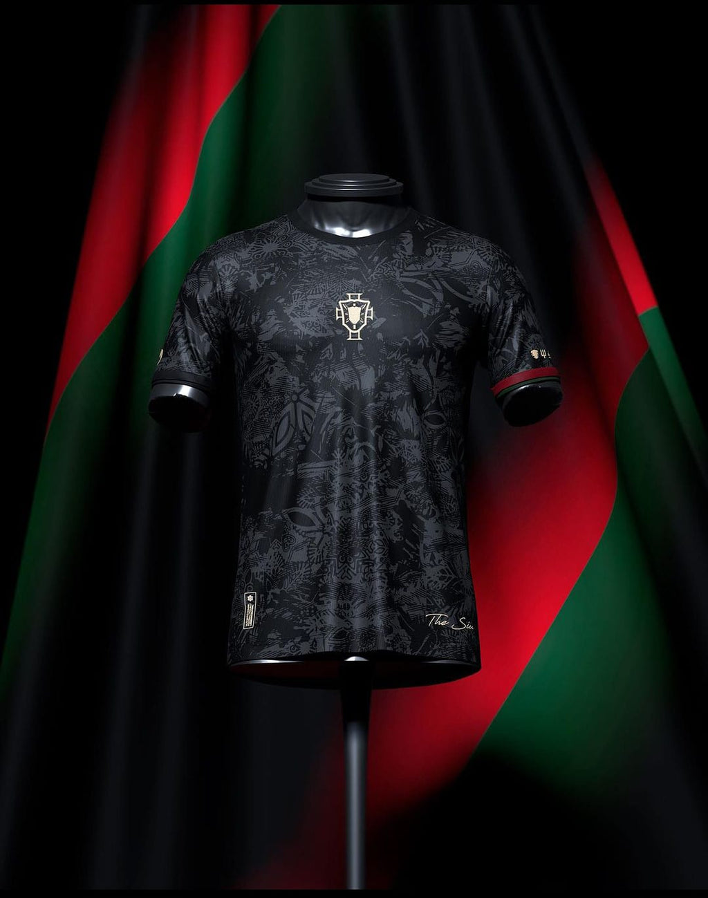 Camisa The Siu Cristiano Ronaldo 7 Preta Comma Football - 2023/2024