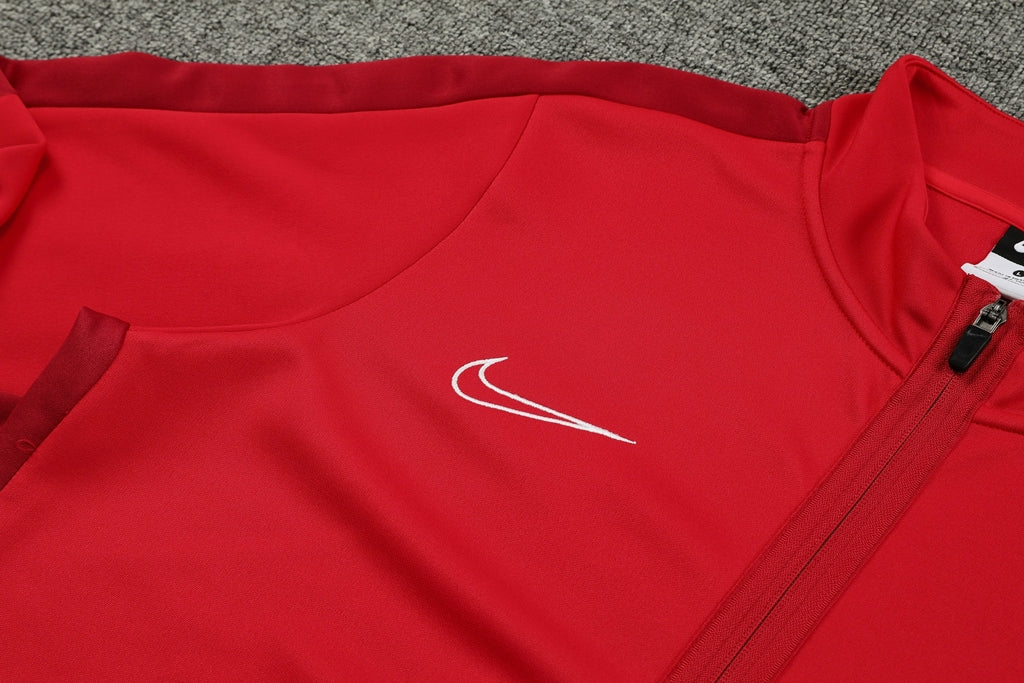 Conjunto de Treino - Nike Ziper completo Vermelho com Preto