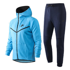 Conjunto Nike: Tech Fleece – Azul Claro