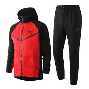 Conjunto Nike: Tech Fleece – Vermelho/Preto